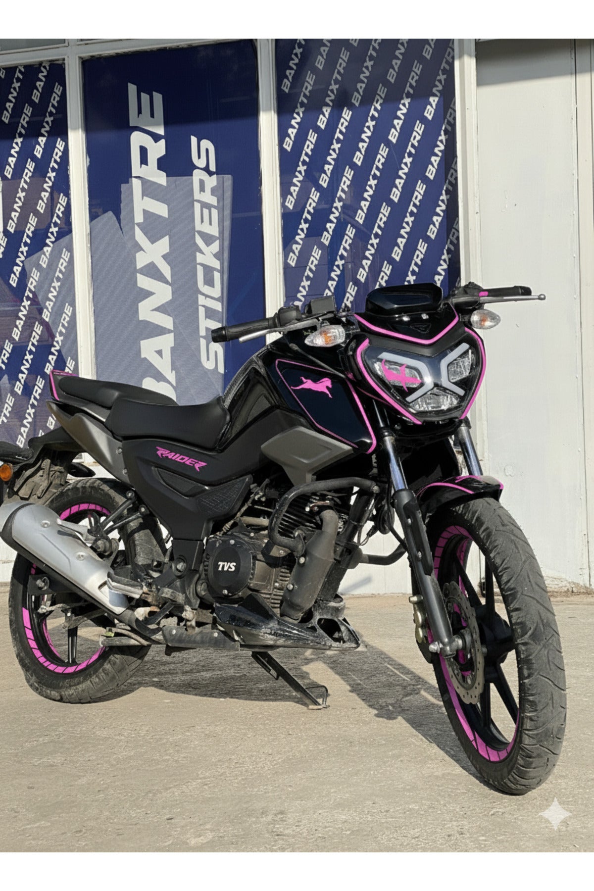 TVS Raider için 17 Parça Renkli Detay Sticker Seti