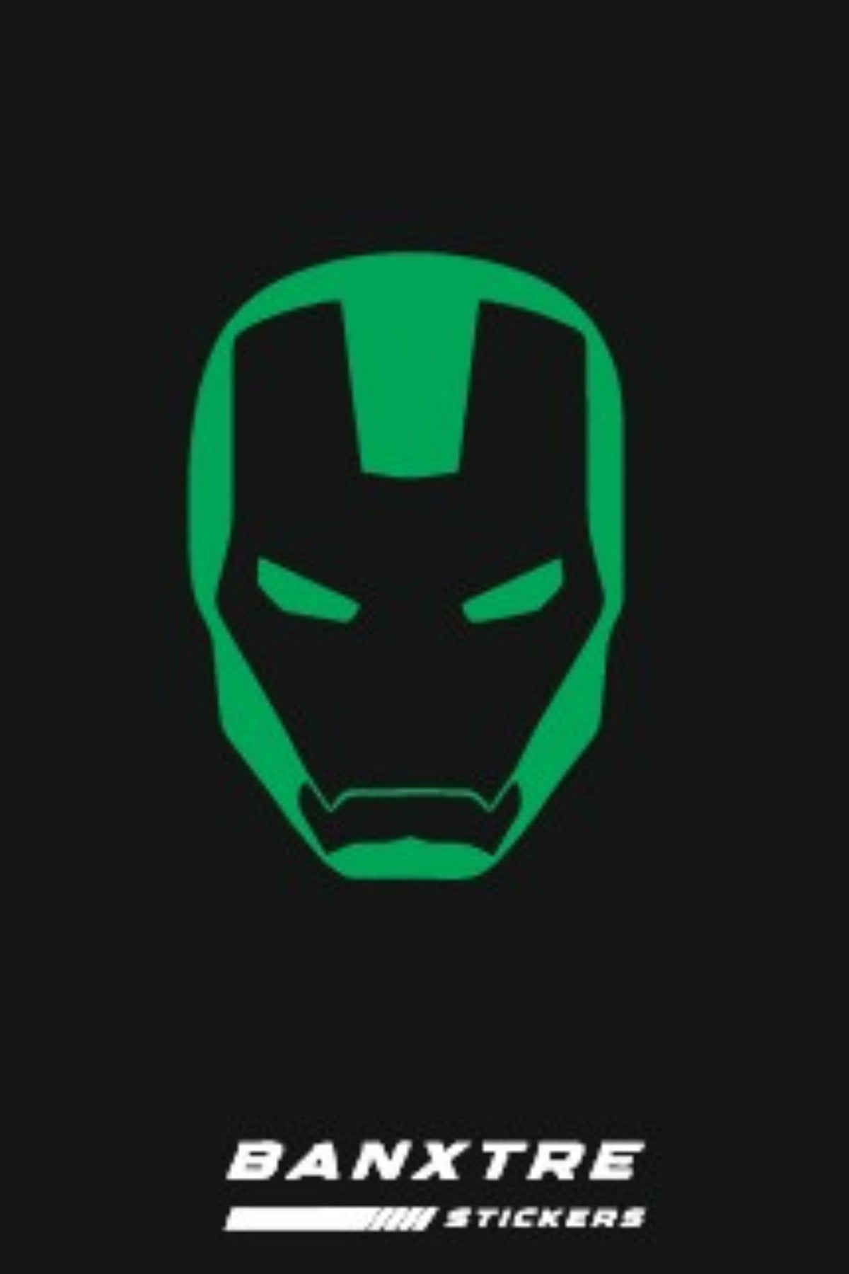 Motor-Araba-Kask için İronman Sticker Etiket (15CMx10CM)(1 Adet)