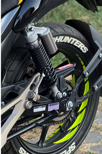 Motor Jantı İçin Neon Sarı Dekoratif Sticker Seti