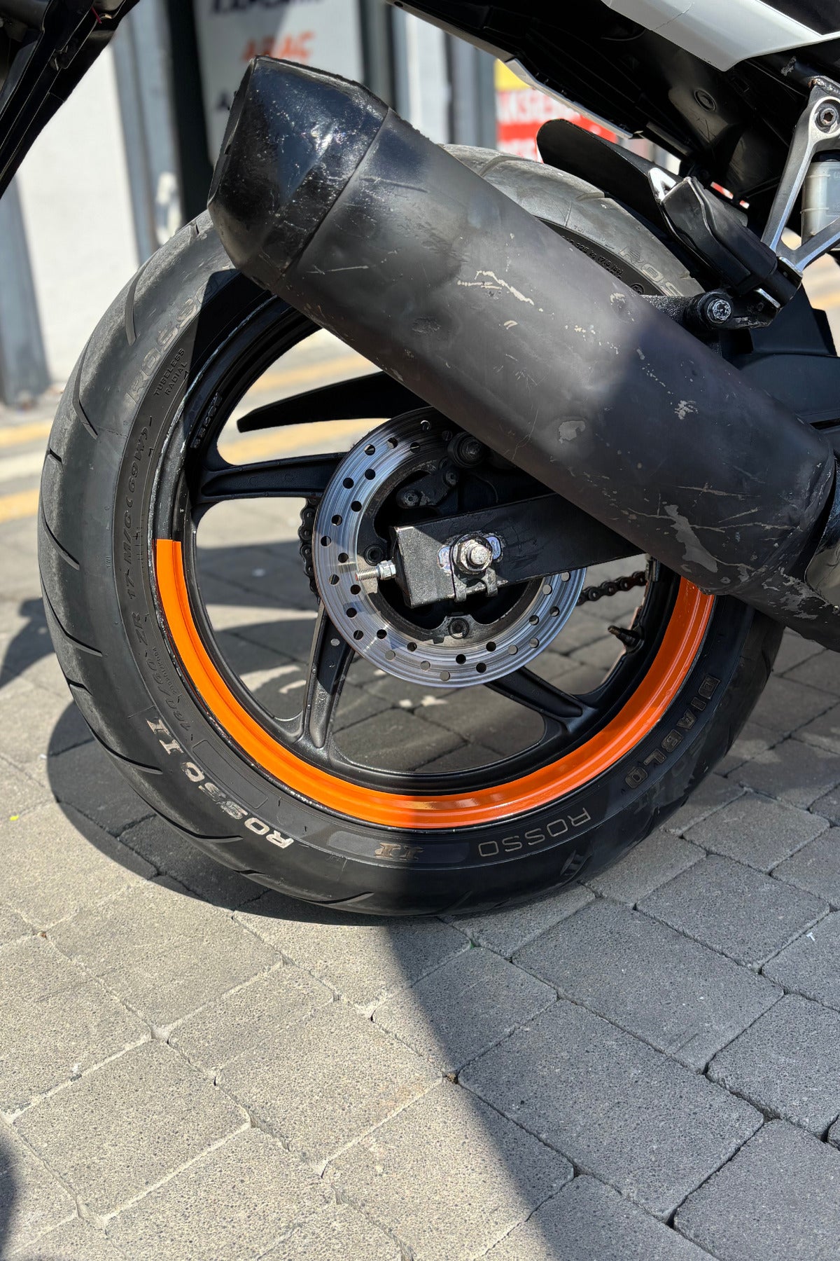 Motosiklet 17 Inch Jantlara Uyumlu Yarım Jant Şeridi