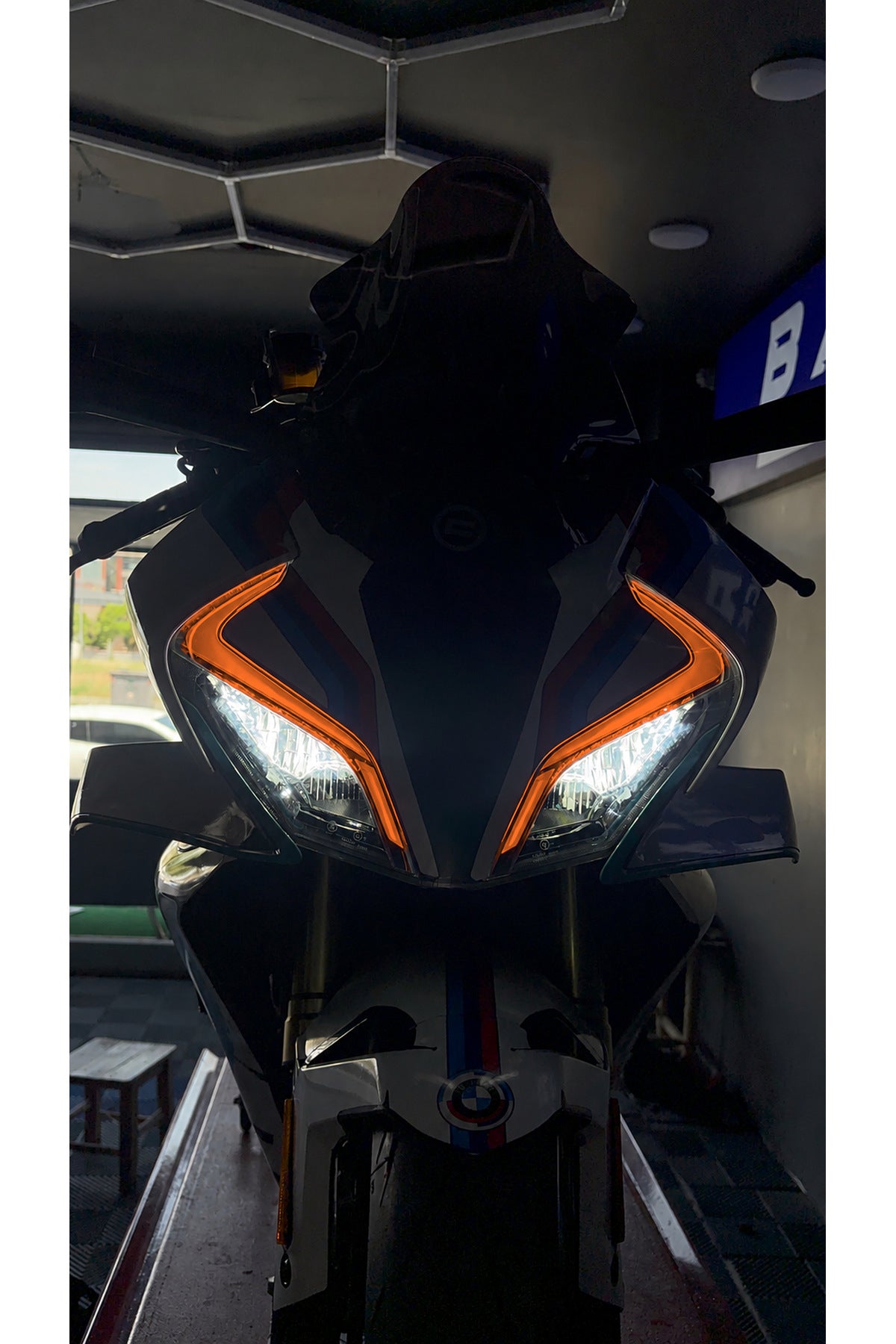 CFMOTO 450SR Gündüz Ledi için Hazır Kesim Far Filmi Far Renklendirme Sticker