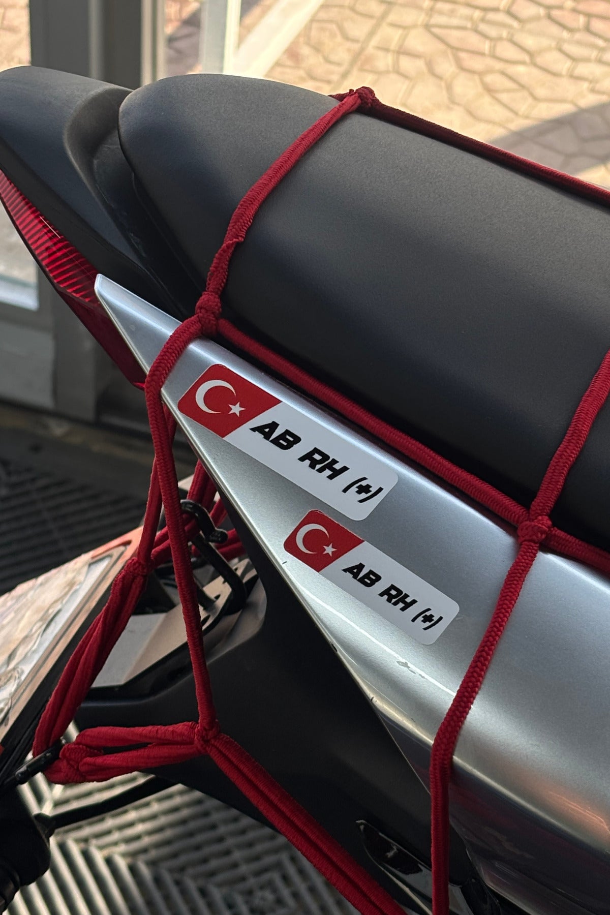 Motosiklet ve Kask için Kan Grubu Sticker Seti (2'li) (STİCKERDIR)