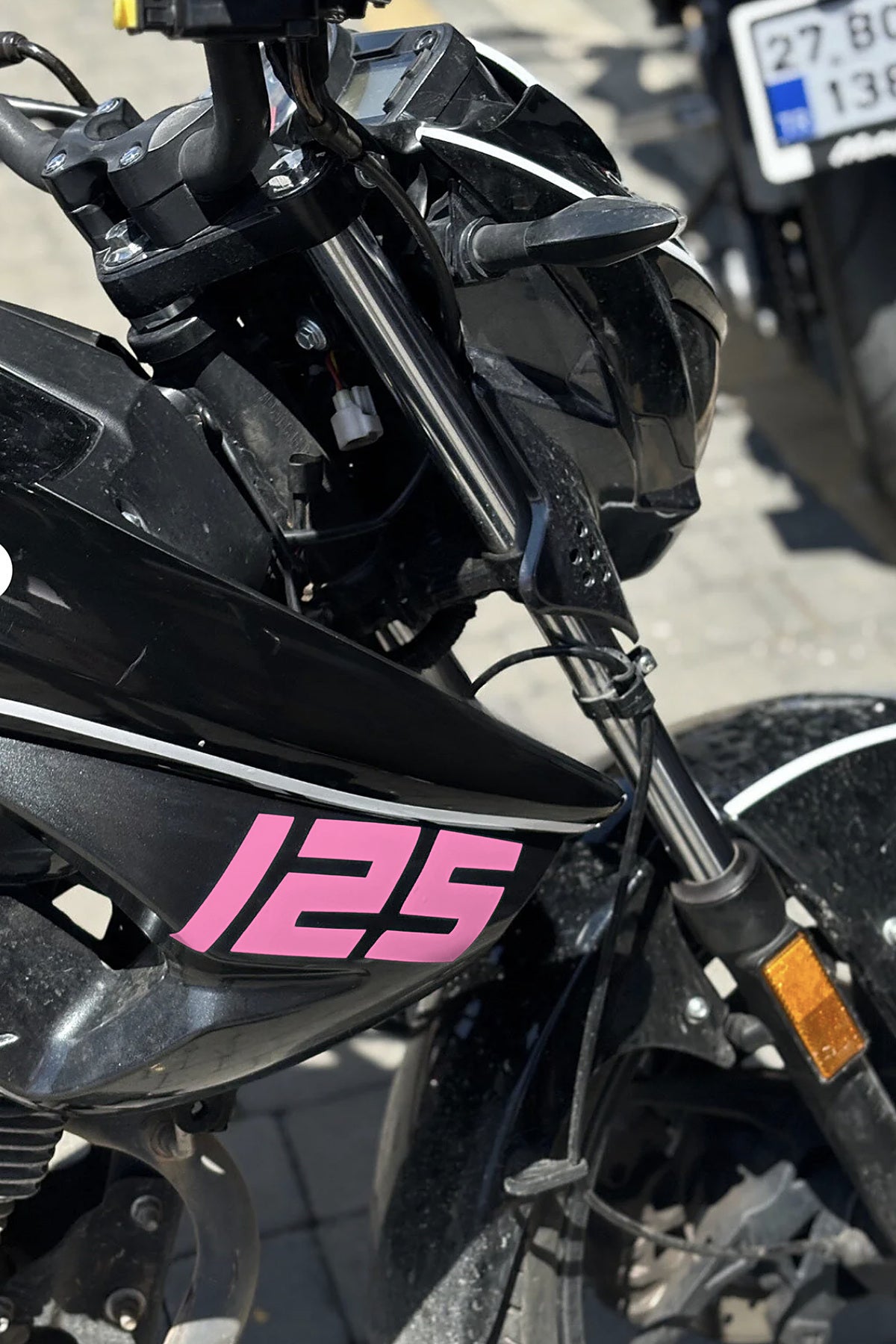 Mondial Drift-L Yan Grenajlar için 125 Yazısı Sticker Etiket (Sağ ve Sol)