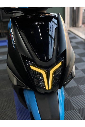 TVS Ntorq 125 için Far Renklendirme Far Tasarım Film Sticker