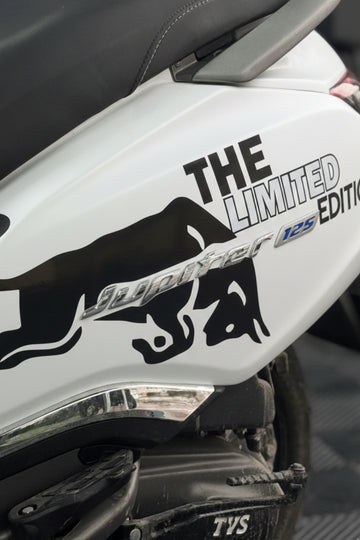 TVS Jupiter 125 Uyumlu The Limited Edition Desenli Sticker Seti (Sol Taraf)(Sadece Jupiter Uyumlu)