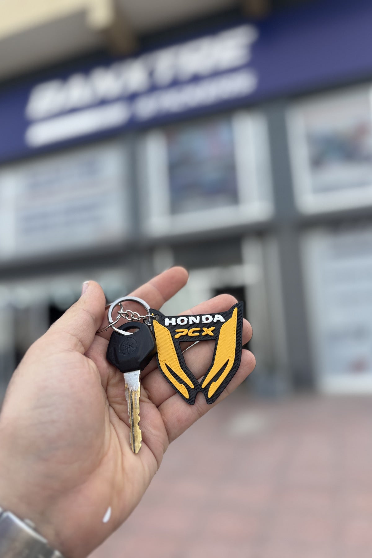 Honda PCX Far Detaylı Anahtarlık Özel Tasarım Anahtarlık Sert Plastik