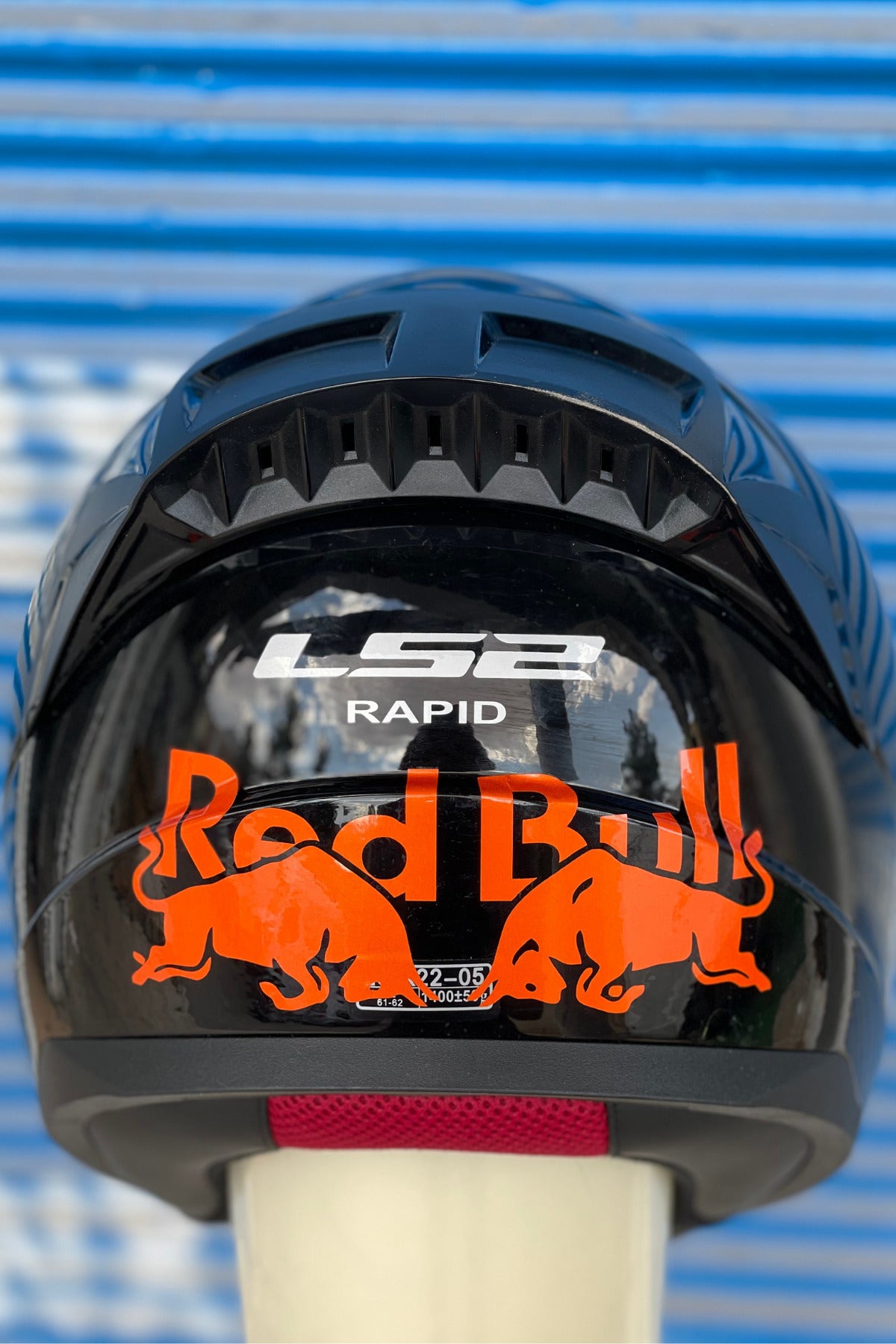 Motor-Araba-Kask için Reflektörlü Gece Parlayan Turuncu Boğa-Enerji Sticker Etiket 15CMx6CM (1 Adet)