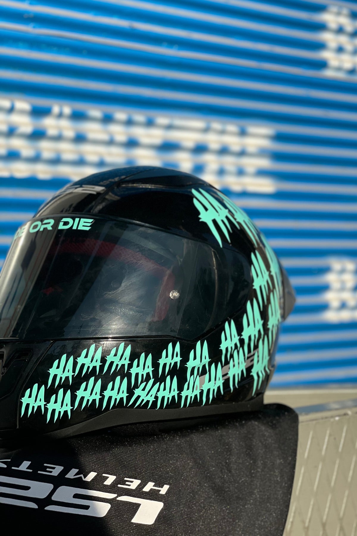 Motor-Araba-Kask için Orafol Nane Renk Hahaha Sticker Etiket 34'lü Set Tüm Araçlara Uyumlu