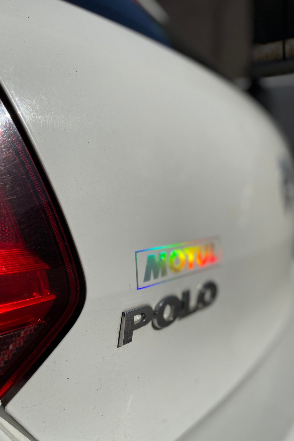 Motor-Araba-Kask  için Hologramlı Motul Sticker Etiket 13CMx3CM (1 Adet)
