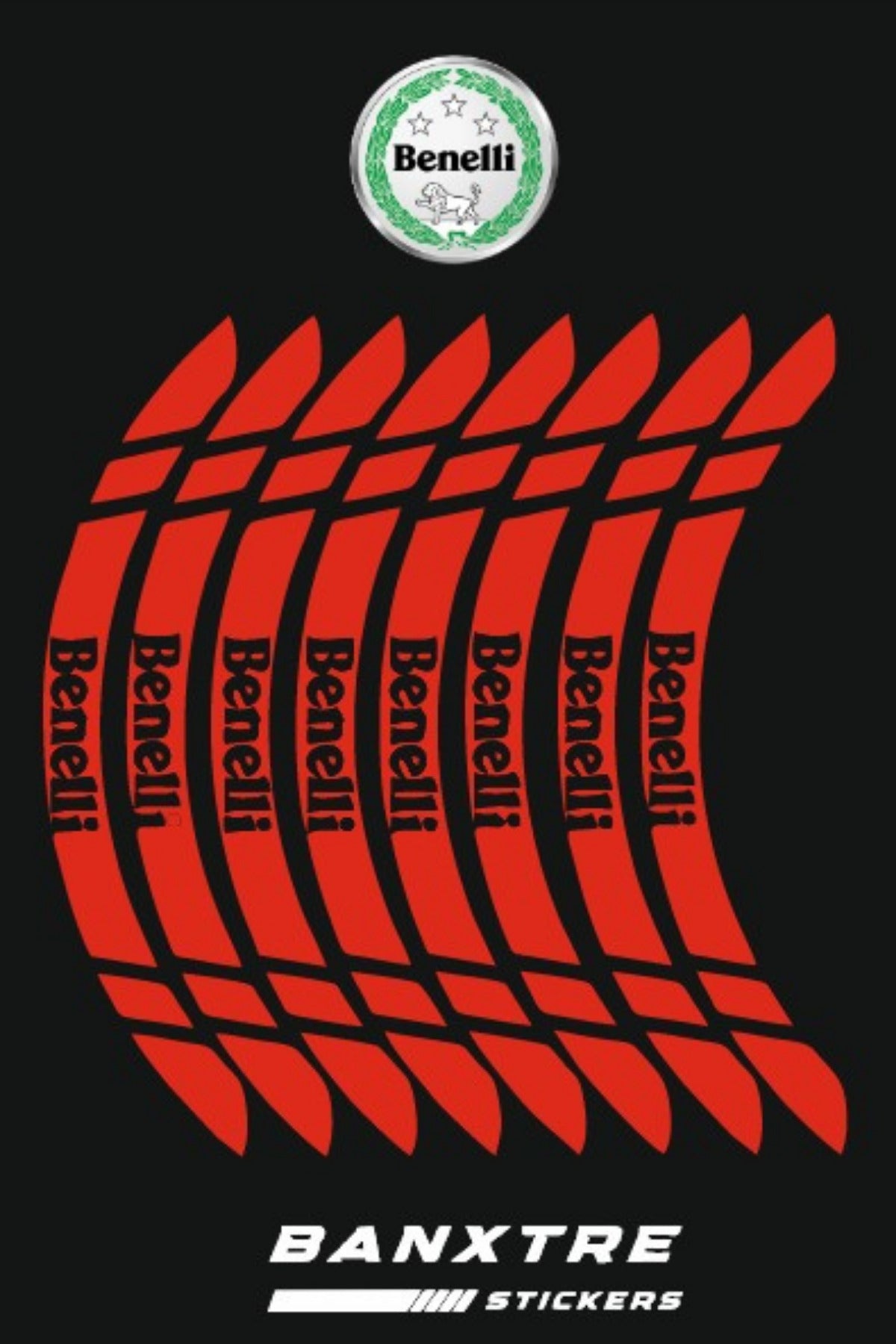 Benelli Motorlar için Universal Jant Şeridi (8 Parça)