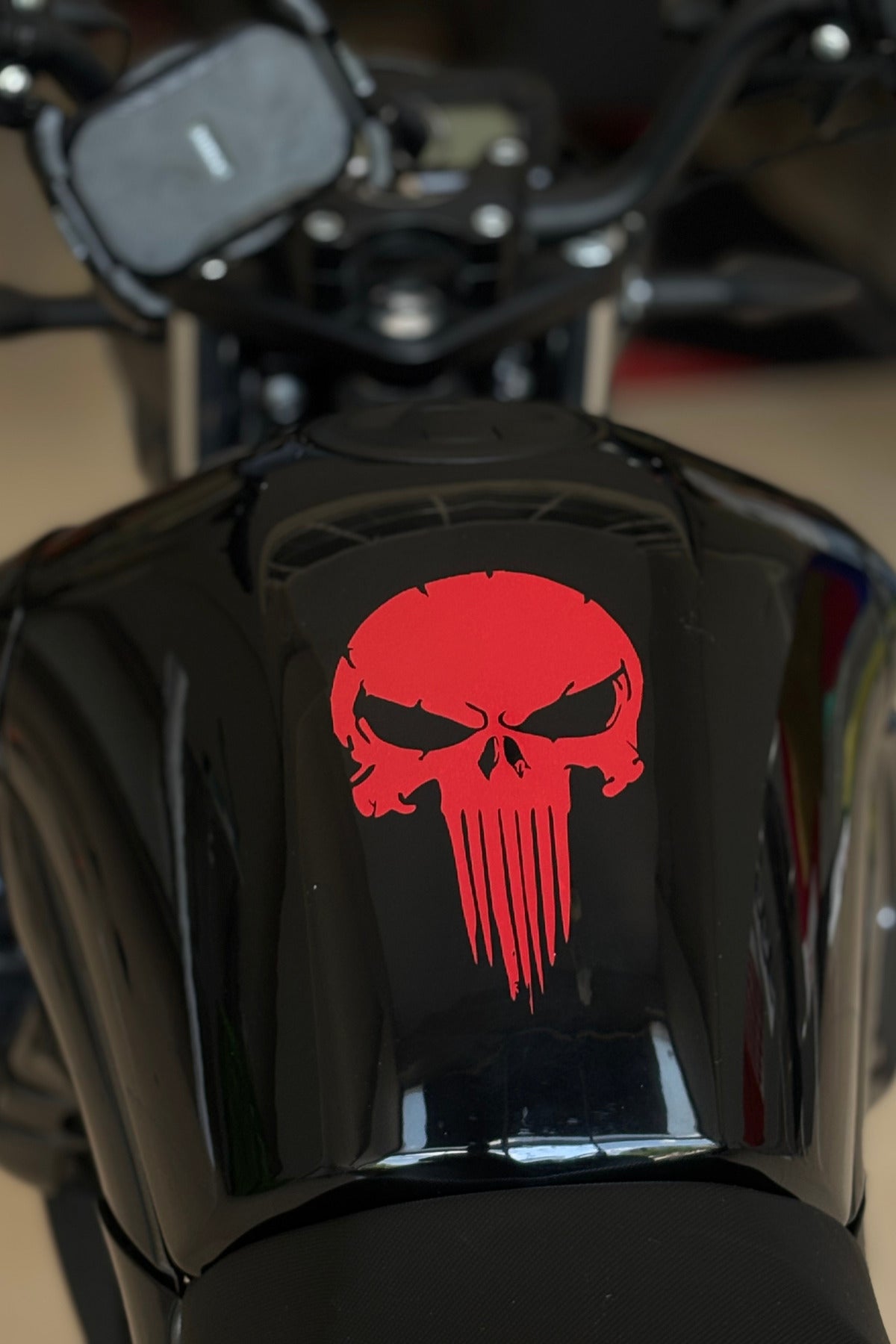 Motor ve Kask için Punisher Sticker Etiket