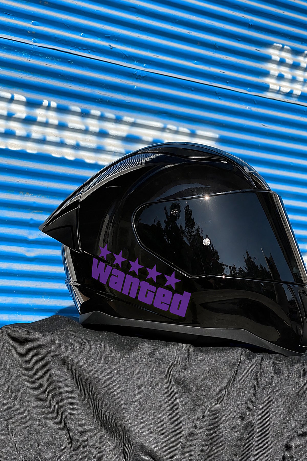 Motosiklet ve Kask için Wanted (ARANIYOR) Sticker Etiket (12CM)
