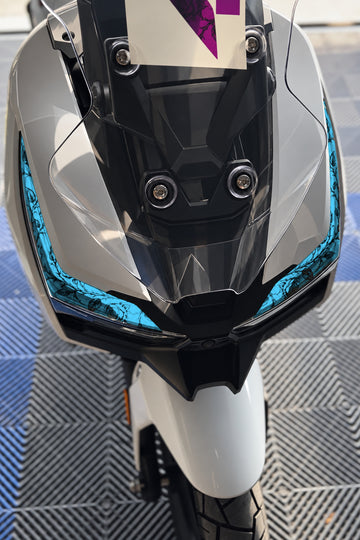 RKS Freccia Scooter için Sarmaşık Desenli Far Tasarım Far Filmi