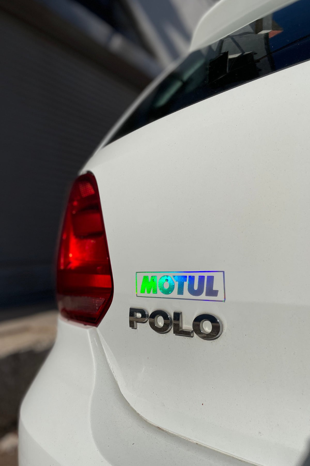 Motor-Araba-Kask  için Hologramlı Motul Sticker Etiket 13CMx3CM (1 Adet)
