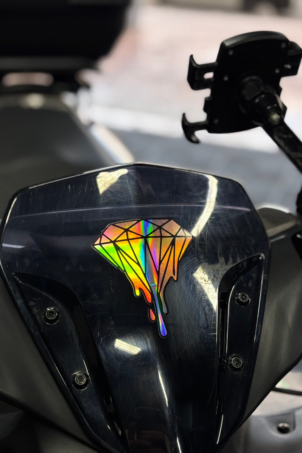 Hologramlı Renk Değiştiren Akan Zümrüt Sticker Etiket (9CMx7CM)