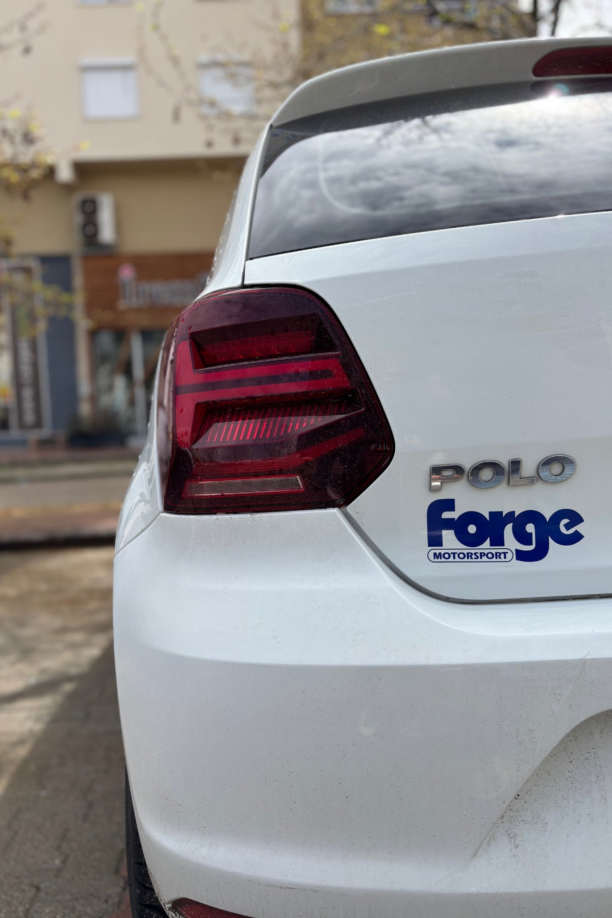 Araba için Lacivert Forge Motorsports Sticker Etiket ( 1 Adet)