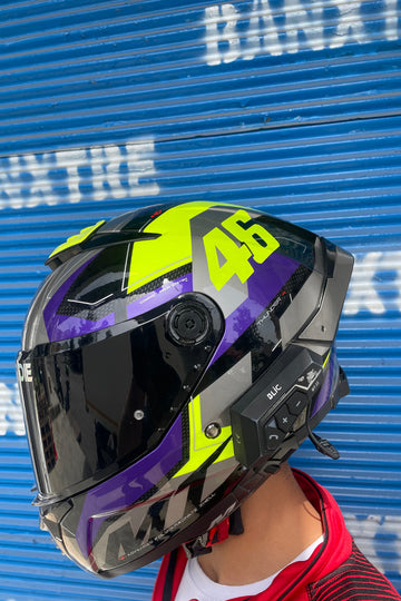 Motor için Dekoratif 46 Logo Neon Sarı Motor-Araba-Kask için Etiket (1 Adet)