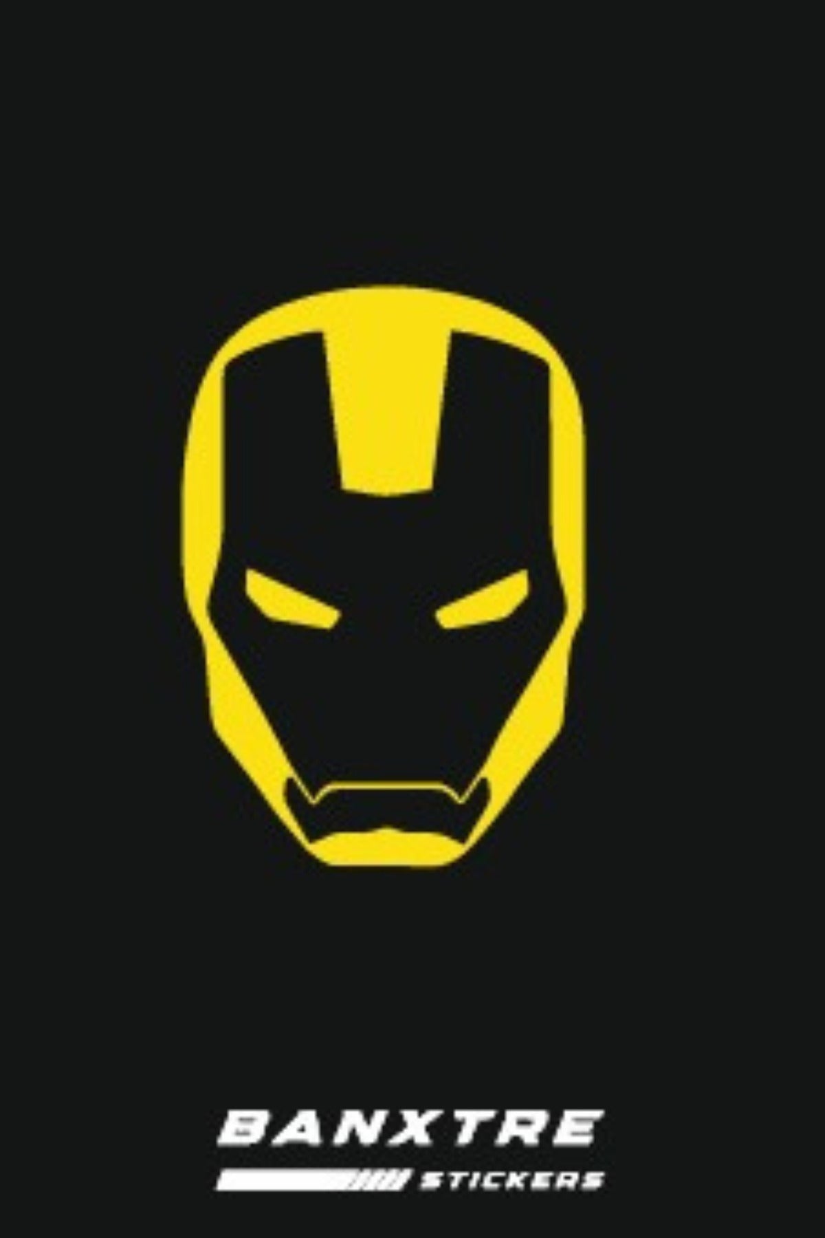 Motor-Araba-Kask için İronman Sticker Etiket (15CMx10CM)(1 Adet)