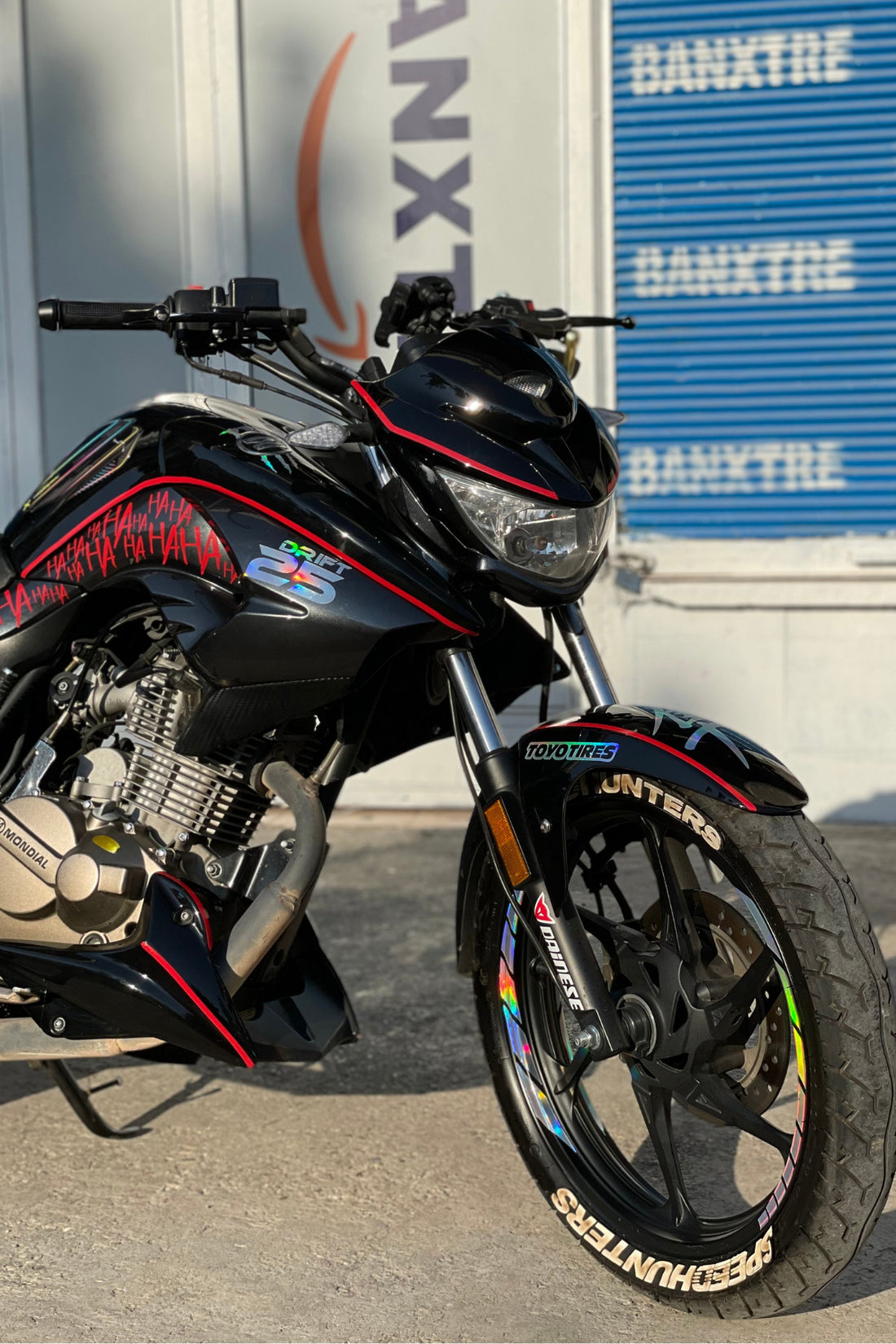 Mondial Drift-L 125 için Hologramlı-Kırmızı 26 Parça Komple Sticker Seti