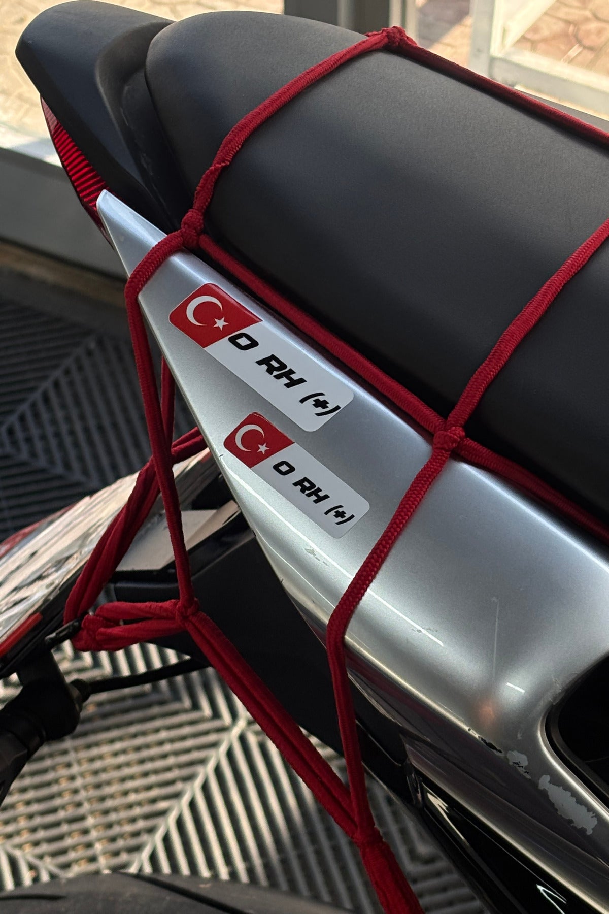 Motosiklet ve Kask için Kan Grubu Sticker Seti (2'li) (STİCKERDIR)