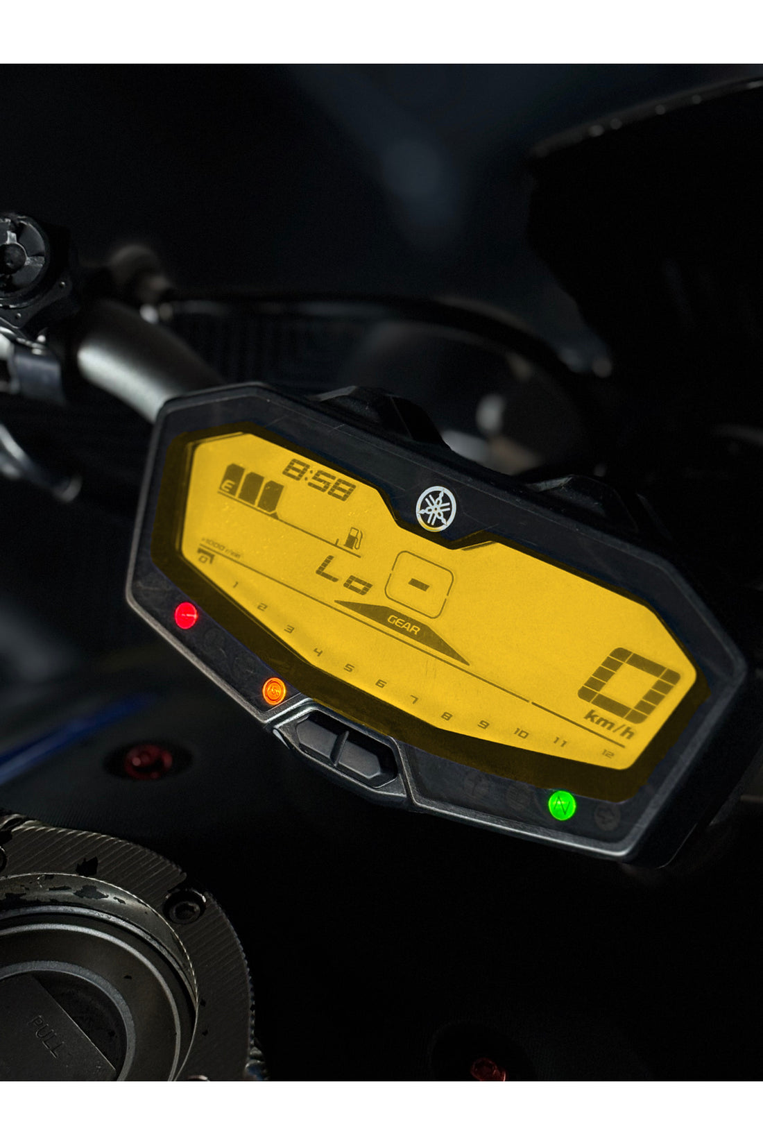 Yamaha MT-07 için Hazır Kesim Far Renklendirme Film Sticker Etiket