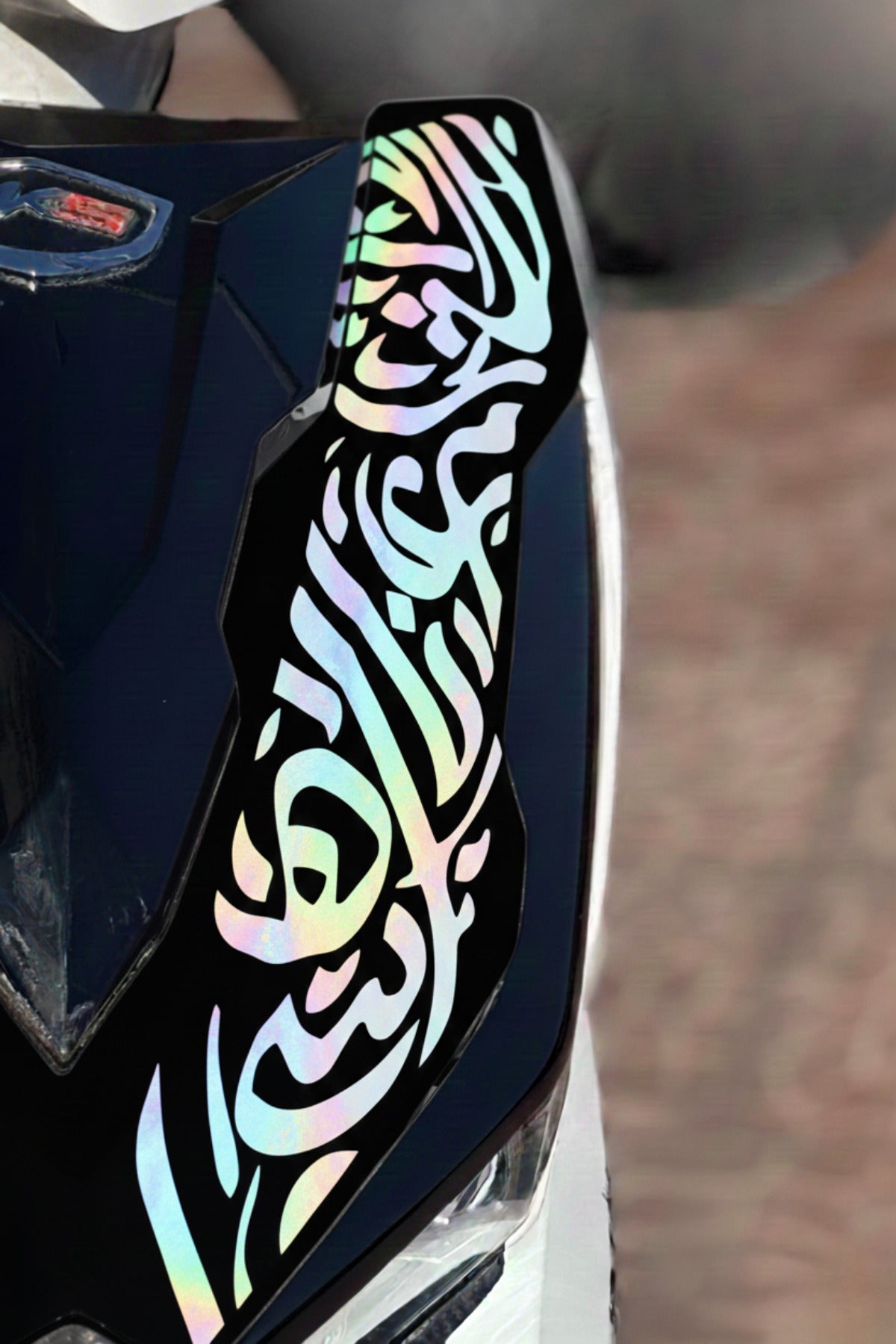 RKS VRS125 Uyumlu Far Üstü Tribal Kaligraf Sticker Etiket (Kesme Biçmesiz Tam Uyumlu)