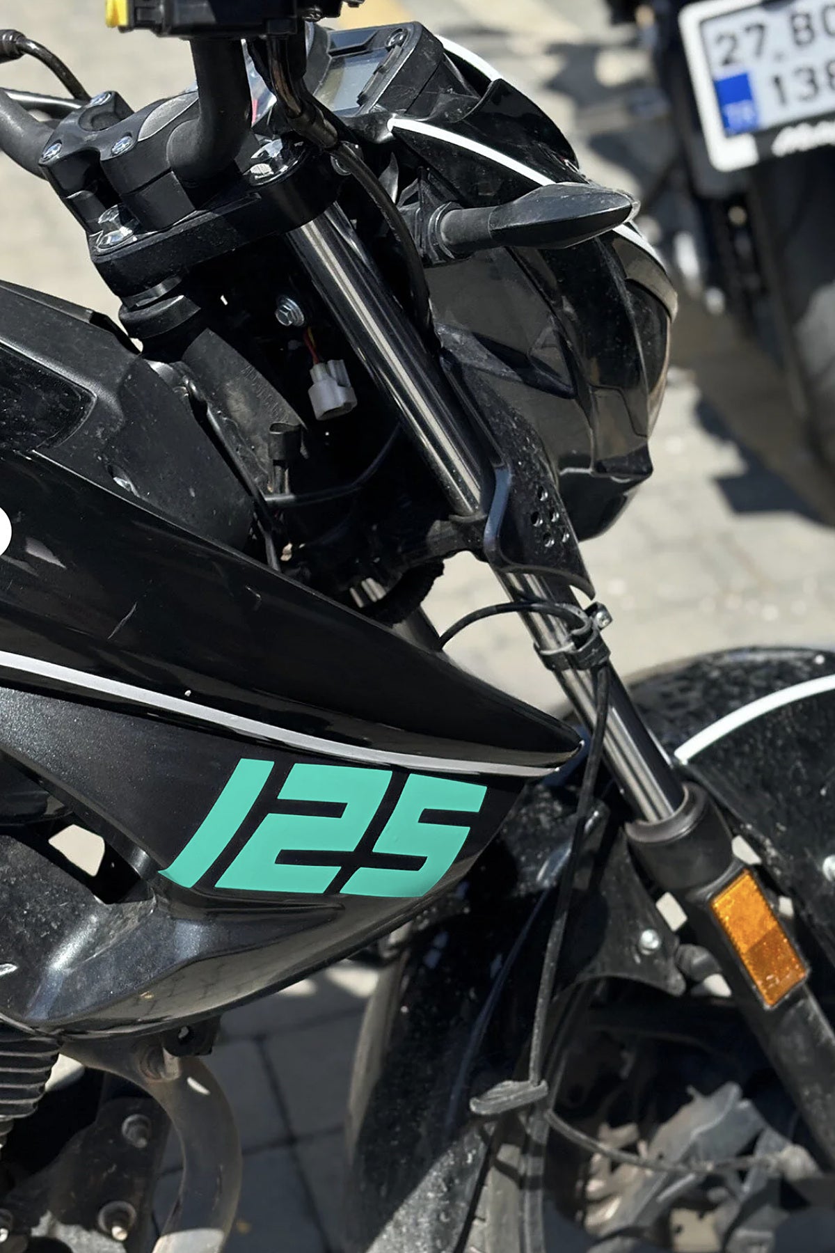 Mondial Drift-L Yan Grenajlar için 125 Yazısı Sticker Etiket (Sağ ve Sol)