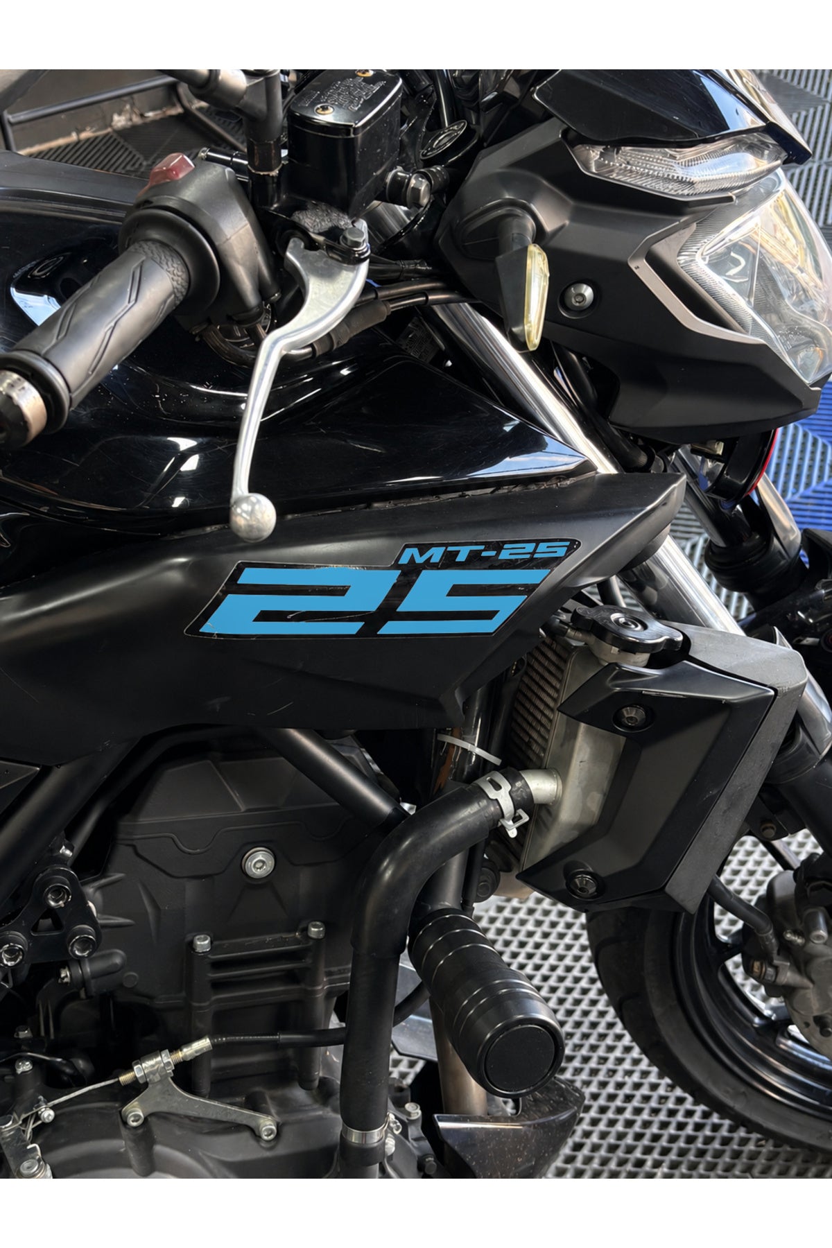Yamaha MT-25 Eski Kasa için Orijinal Renkli Sticker Seti (Sağ ve Sol )