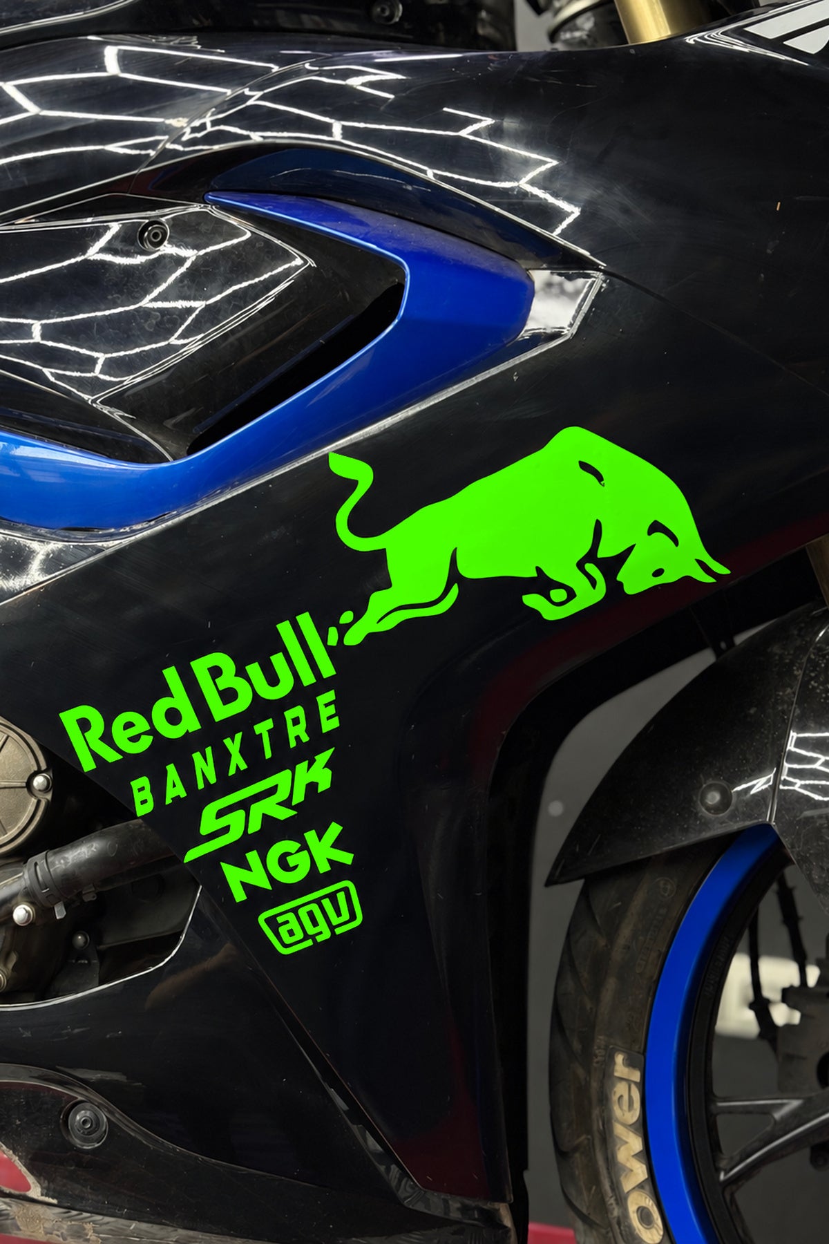 RKS SRK Motosiklet Grubu için Yan Grenajlar için Sponsor Sticker Seti (1 Taraf)