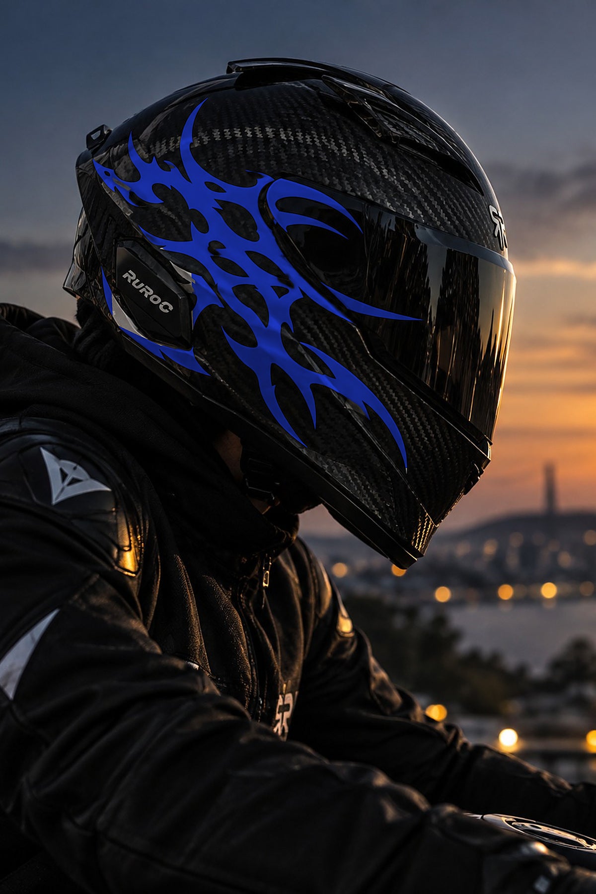 Kask ve Motosiklet için Ultra Tribal V2 Gotik Sticker (1 Adet)