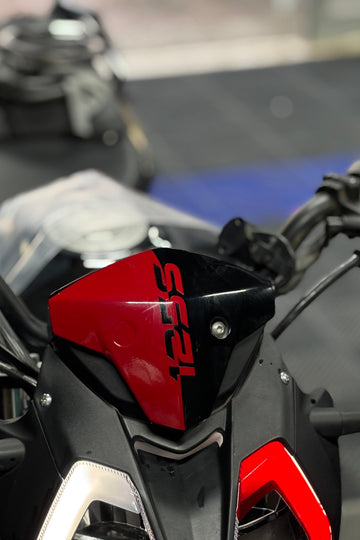 Benelli 125S ve RKS RK125s için 125S Yazılı Kırmızı Kafa Sticker Etiket (1 Adet)