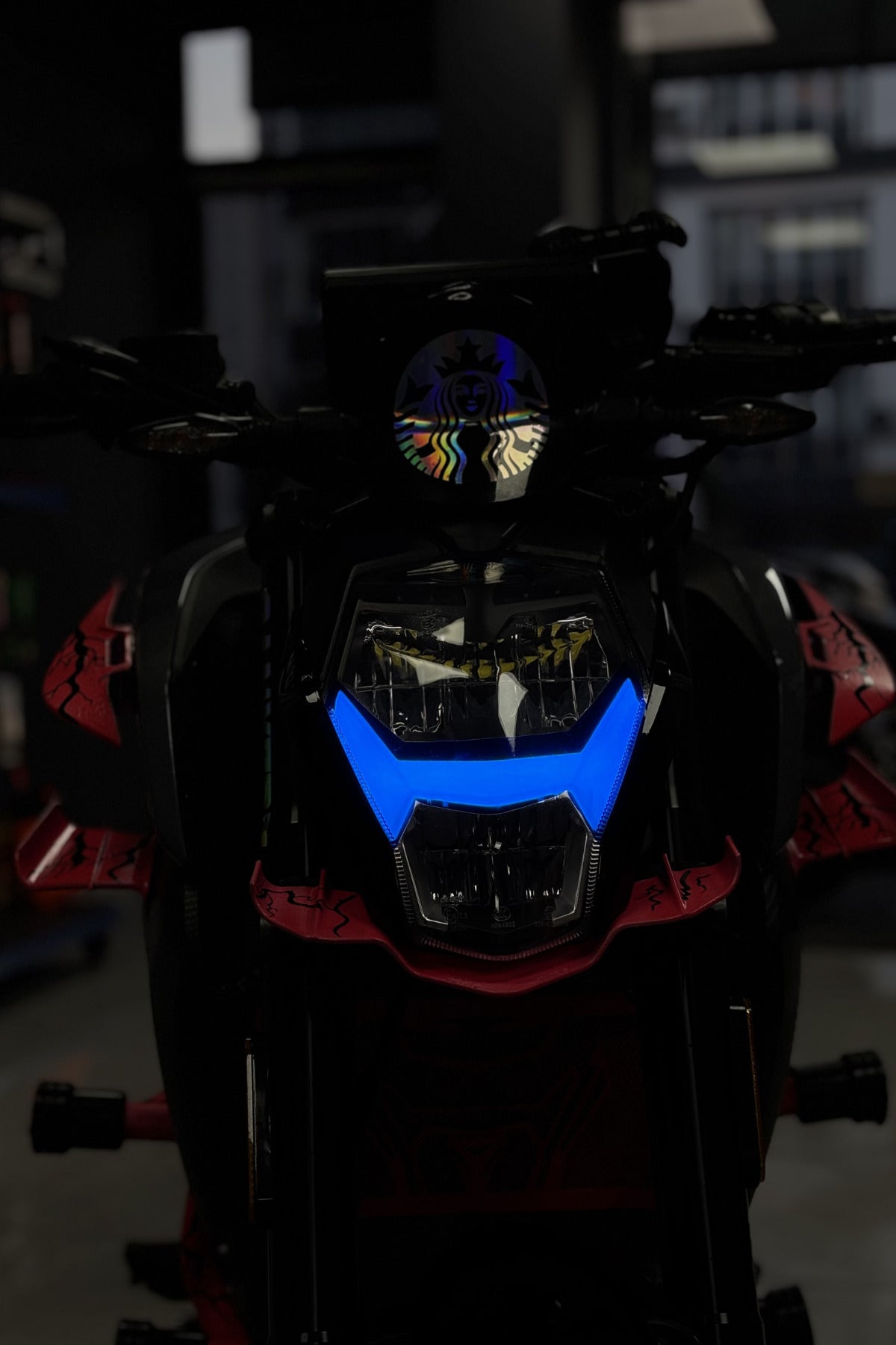 CFMOTO NK250 Gündüz Led için Renkli Far Filmi Sticker