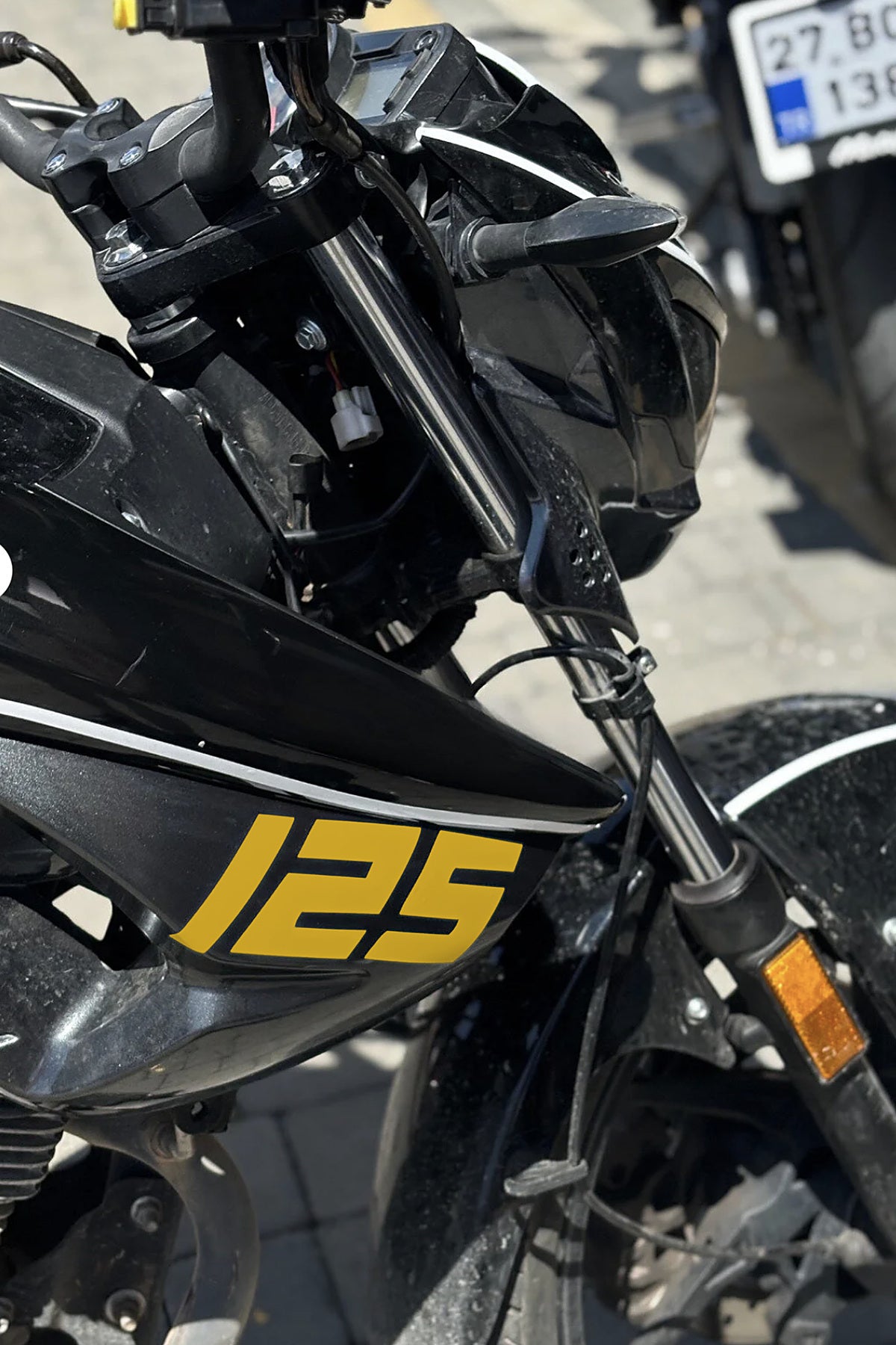 Mondial Drift-L Yan Grenajlar için 125 Yazısı Sticker Etiket (Sağ ve Sol)