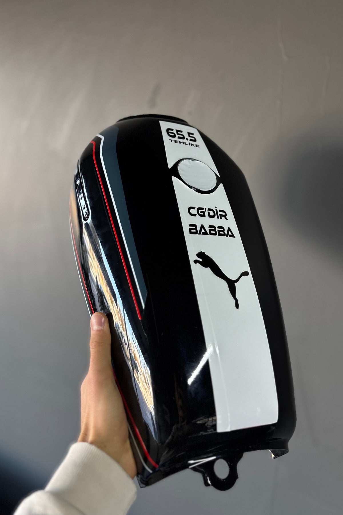 CG Motosiklet için Uyumlu Depo Sticker Seti CGDİR BABA 65.5 (2 Parça)