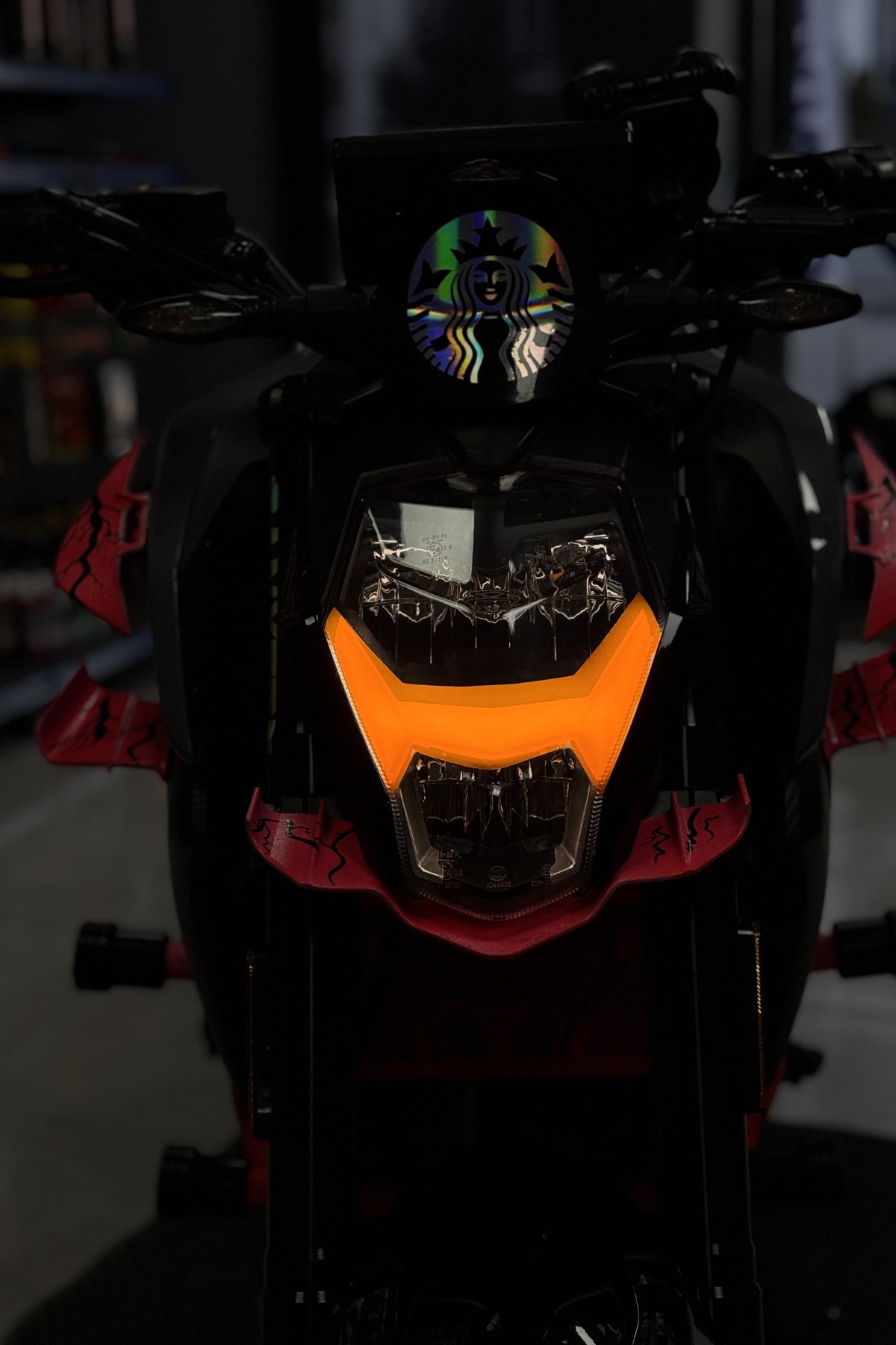 CFMOTO NK250 Gündüz Led için Renkli Far Filmi Sticker