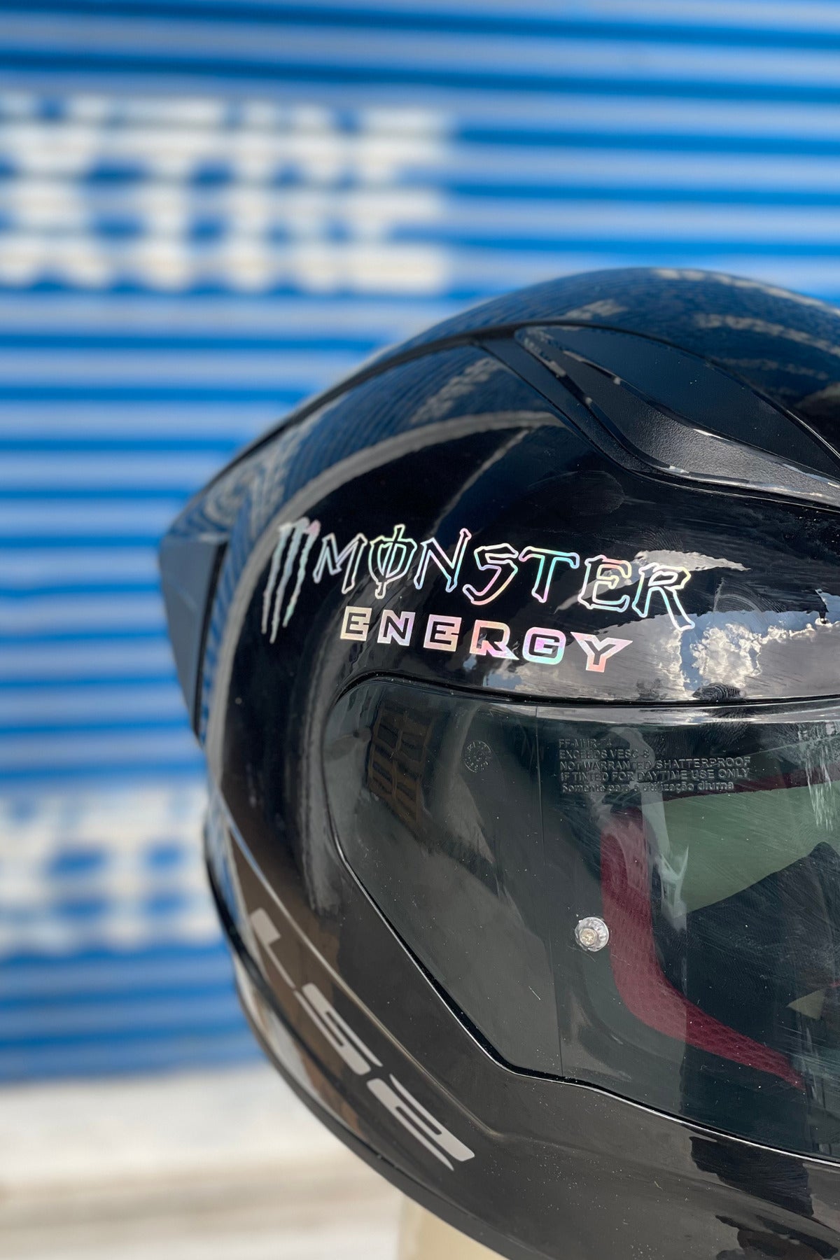 Kask-Motor-Araba için Hologramlı Renk Değiştiren Pençe  Energy Sticker Etiket 13CMX4CM (1 Adet)