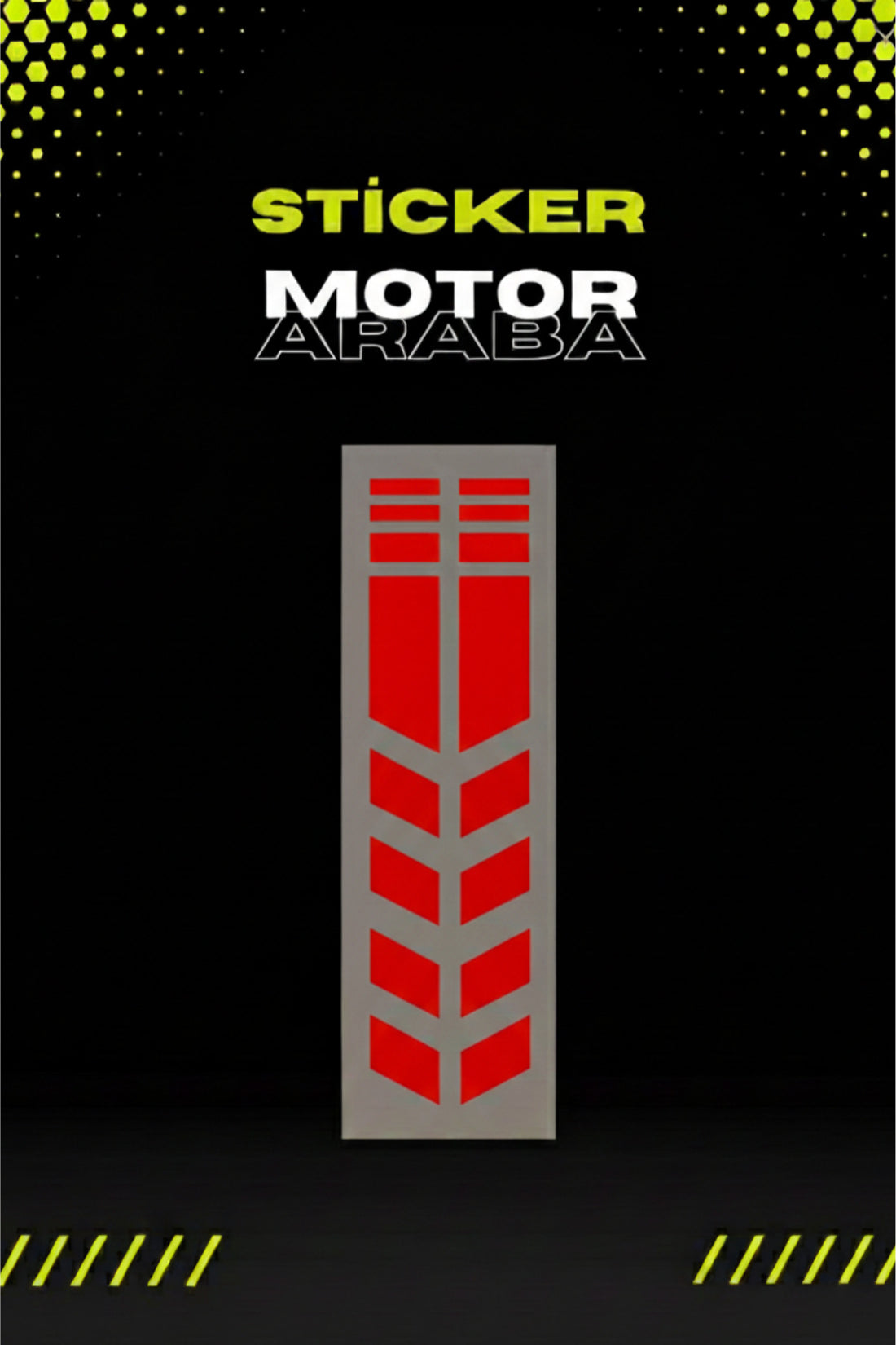 Dekoratif Tampon Şeridi Sticker Motor ve Araba