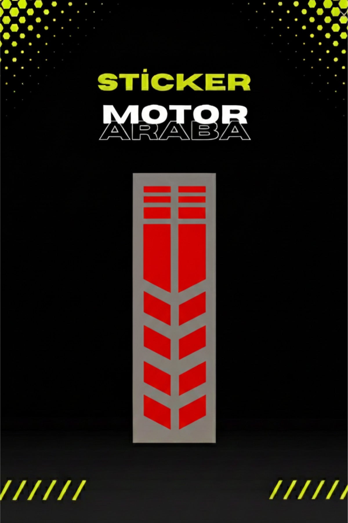 Dekoratif Tampon Şeridi Sticker Motor ve Araba