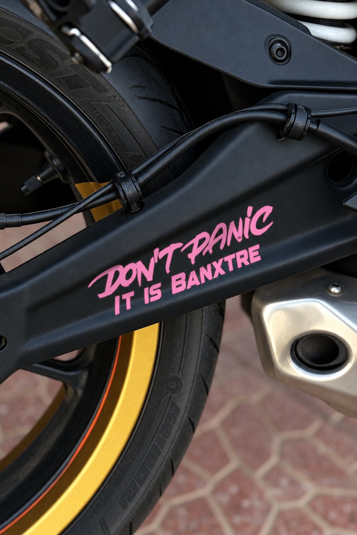 Motosiklet ve Kask için Dont Panic İt İs Sticker Etiket