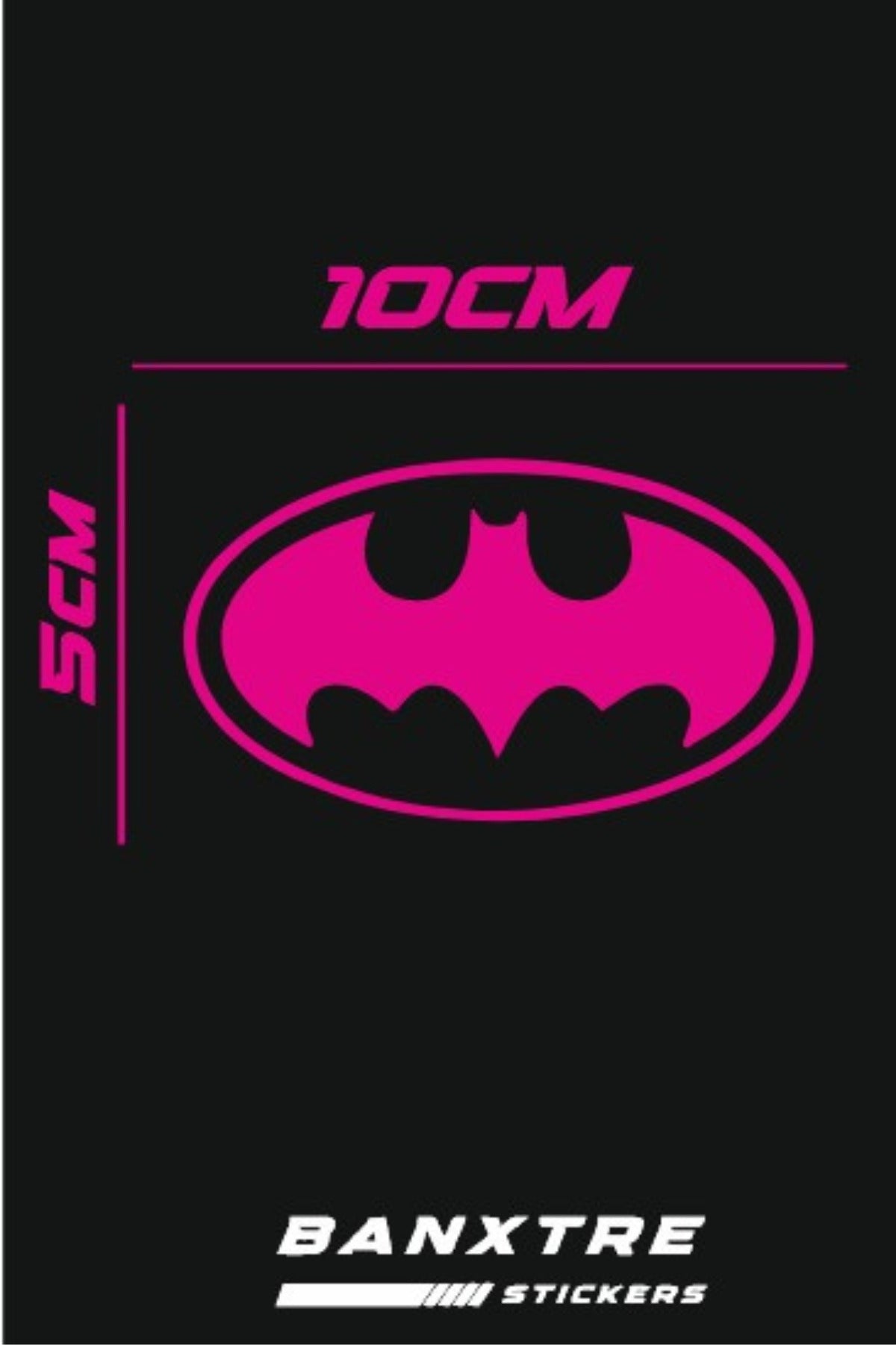 Motor-Araba-Kask için Batman Sticker Etiket (10CMx5CM)(1 Adet)