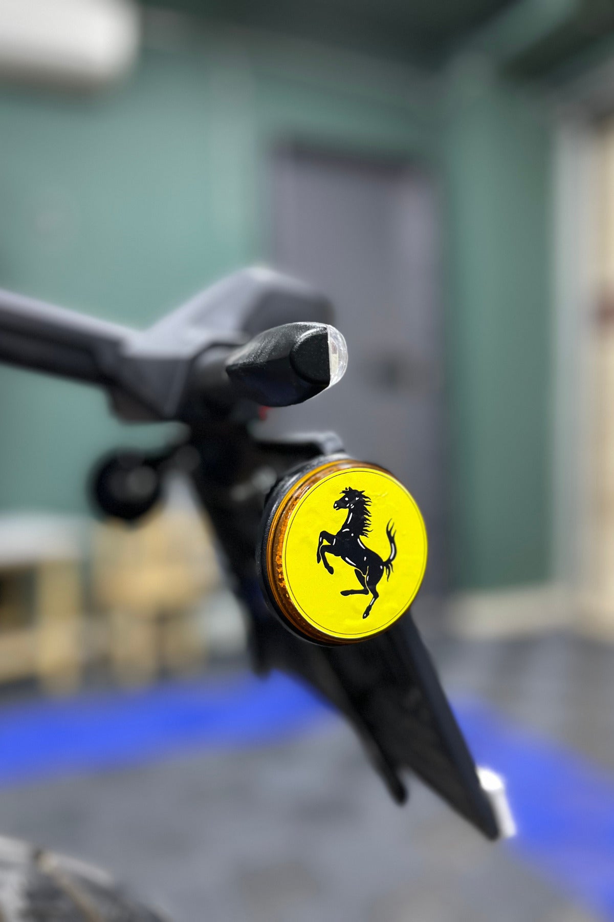 Motosiklet Kedigözü için Yuvarlak 5CMx5CM At Sticker Seti (2 Adet)