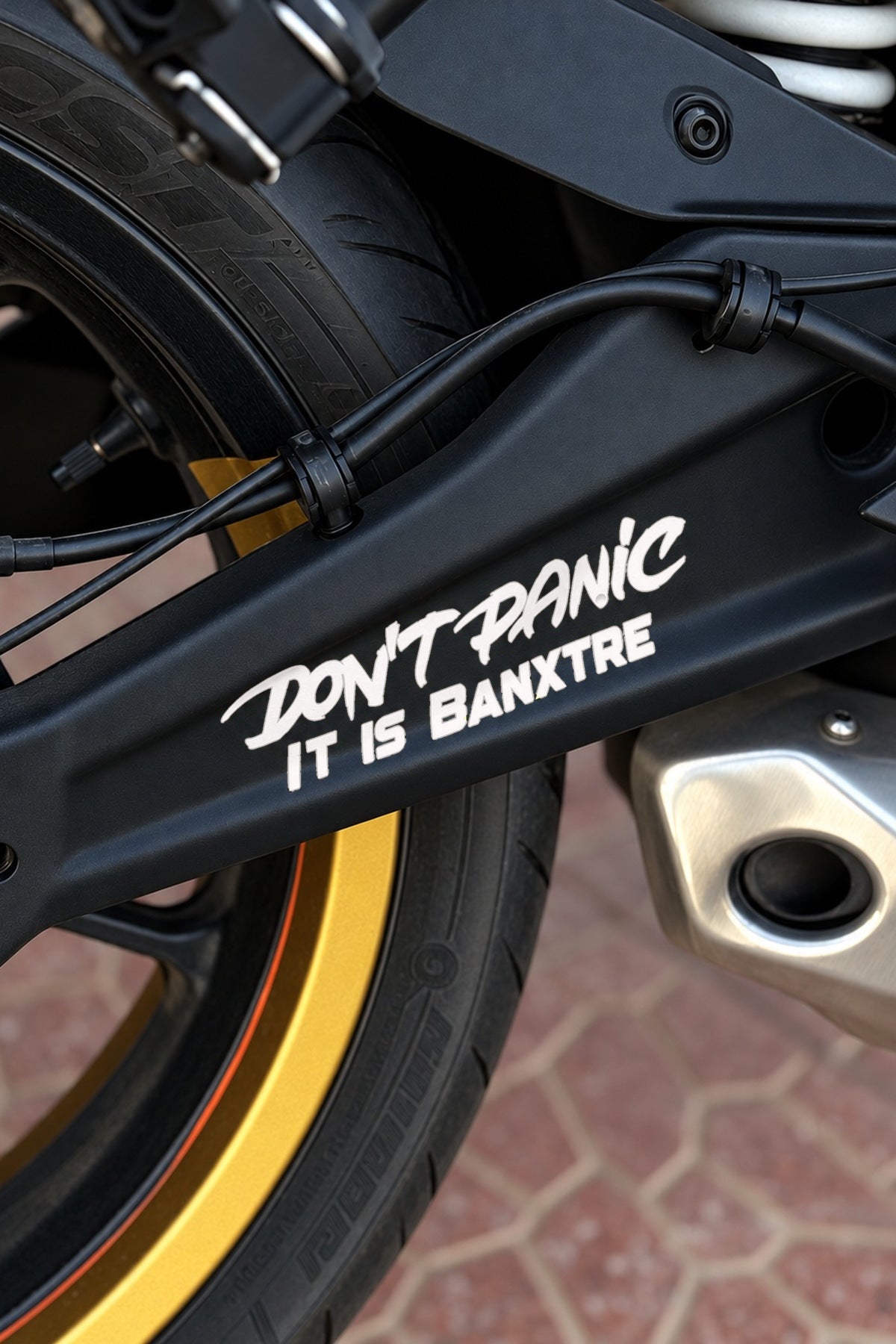 Motosiklet ve Kask için Dont Panic İt İs Sticker Etiket