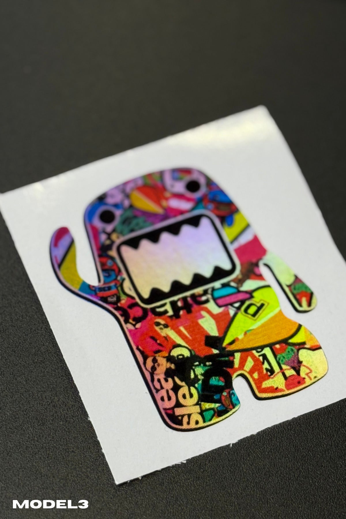 Motor-Araba-Laptop için Hologramlı Renkli Mini Sticker