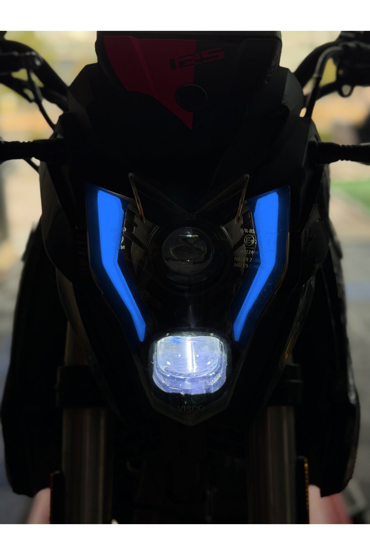 Falcon S188 Salvador Motosiklet için Hazır Kesim Far Renklendirme Far Filmi Sticker (Sağ ve Sol )