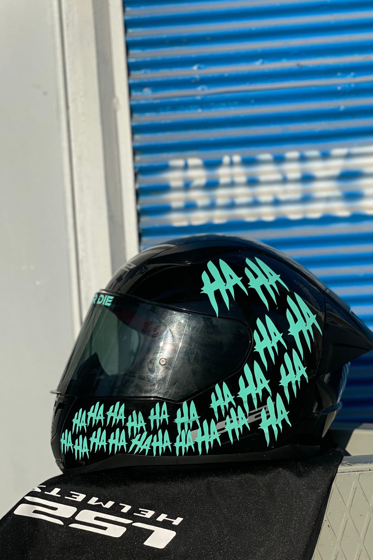 Motor-Araba-Kask için Orafol Nane Renk Hahaha Sticker Etiket 34'lü Set Tüm Araçlara Uyumlu