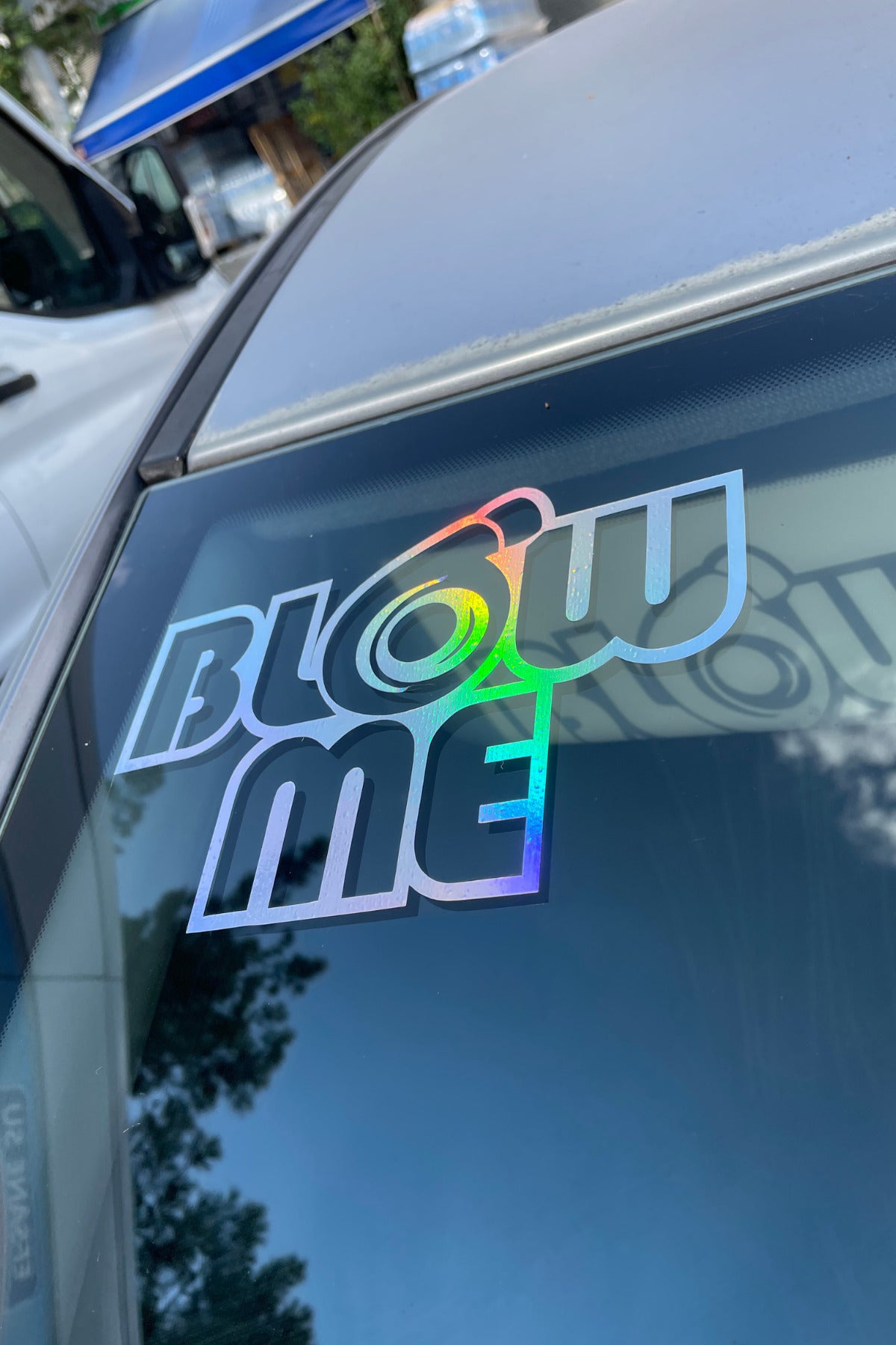 Araba Camı için Blow Me  Hologramlı Parlayan Sticker 17CMx10CM (1 Adet)