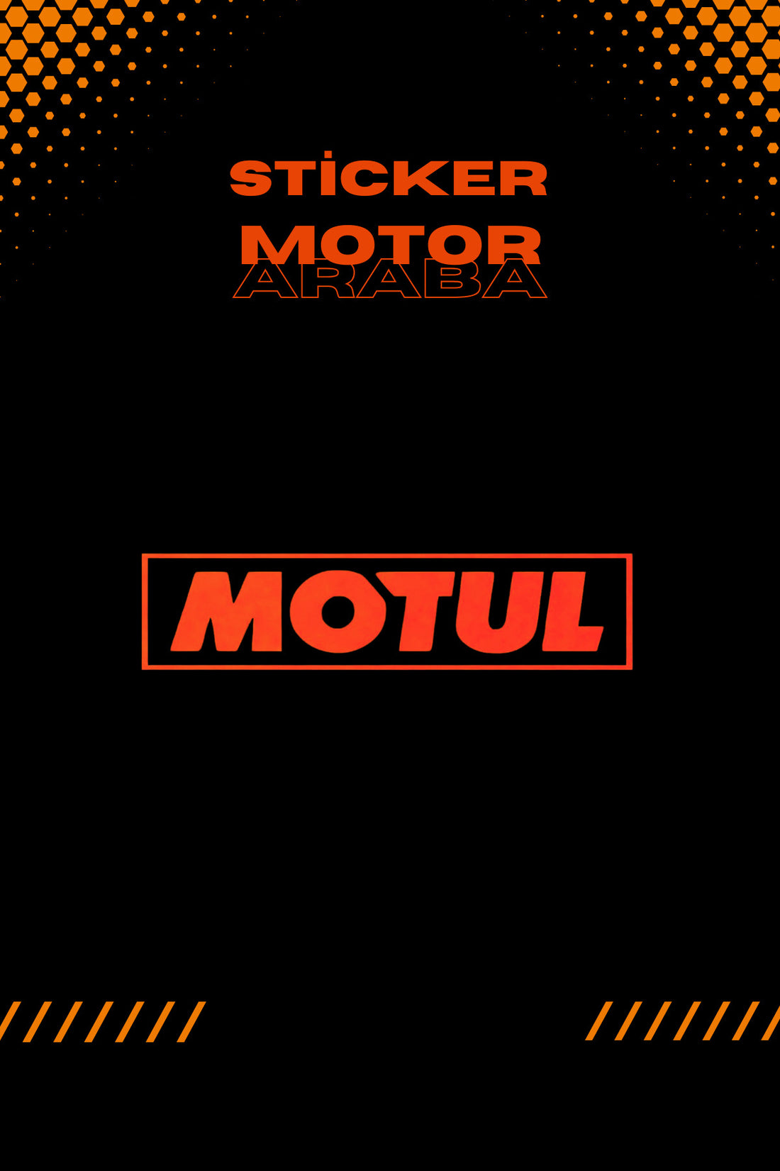 Dekoratif Neon Turuncu Not Stock Sticker Araba-Motor için Etiket 13CMx3CM (1 Adet)