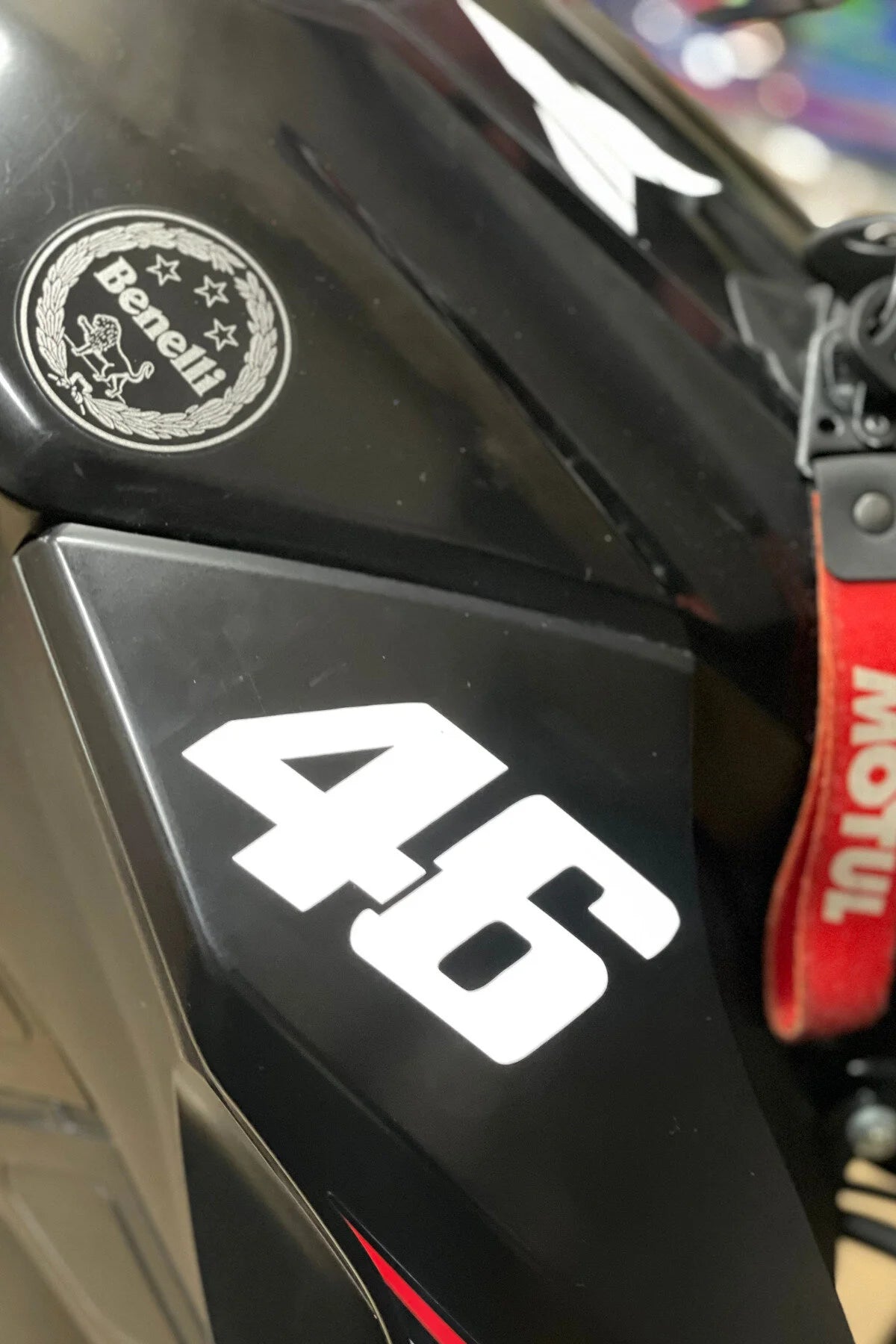 Motor için Dekoratif Sticker 46 Logosu Yarış Stili Dekoratif Etiket