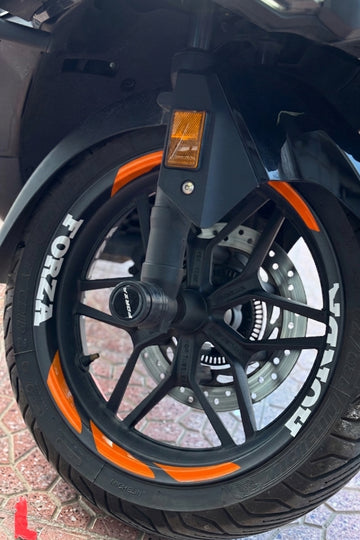 Honda Forza için 13 Inch Tüm Jantlara Uyumlu Jant Şeridi SETİ (16 Parça)