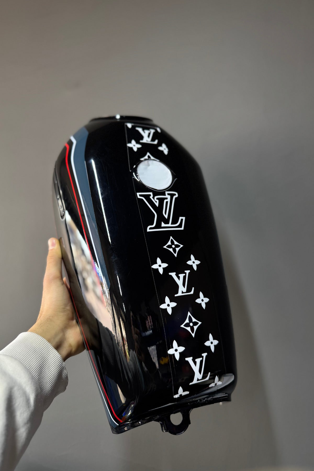 CG Motosikletlere Uyumlu VL Desenli Depo Sticker (2 Parça Ön ve Arka)